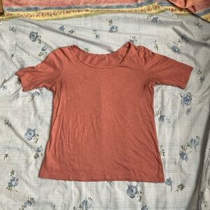 💥LOFT Short Sleeve Coral Tee